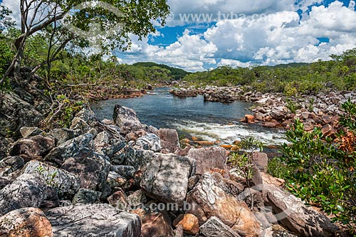  Vew of the Negro River near to 2 Canyon - Chapada dos Veadeiros National Park  - Alto Paraiso de Goias city - Goias state (GO) - Brazil