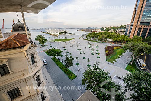  View of Mua Square and the Amanha Museum (Museum of Tomorrow) from Art Museum of Rio (MAR)  - Rio de Janeiro city - Rio de Janeiro state (RJ) - Brazil