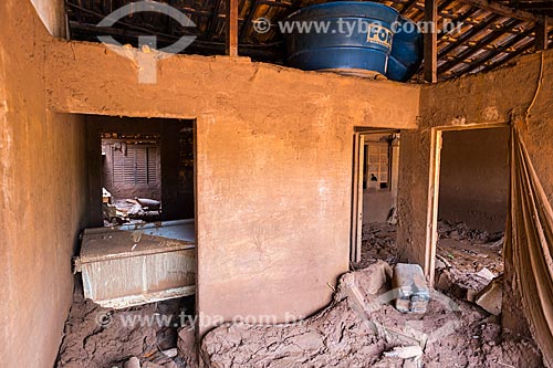  Inside of house in Paracatu de Baixo district after the dam rupture of the Samarco company mining rejects in Mariana city (MG)  - Mariana city - Minas Gerais state (MG) - Brazil