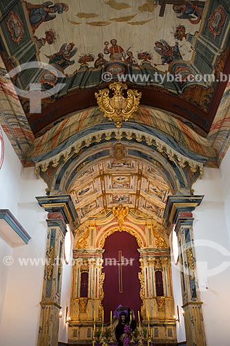  Detail of ceiling and altar of the Nossa Senhora das Merces Church (XVIII century)  - Tiradentes city - Minas Gerais state (MG) - Brazil