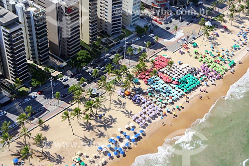  Aerial photo of Boa Viagem Beach waterfront  - Recife city - Pernambuco state (PE) - Brazil