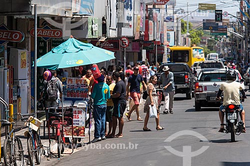  Pedestrians and transit - Sao Pedro Street  - Juazeiro do Norte city - Ceara state (CE) - Brazil