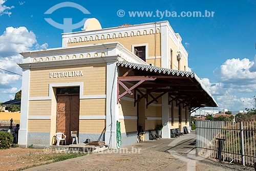  Facade of the former Leste Brasileira Railway Station (1923)  - Petrolina city - Pernambuco state (PE) - Brazil