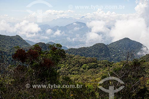  View of hills - Serra dos Orgaos National Park during trail between Teresopolis and Petropolis cities  - Teresopolis city - Rio de Janeiro state (RJ) - Brazil