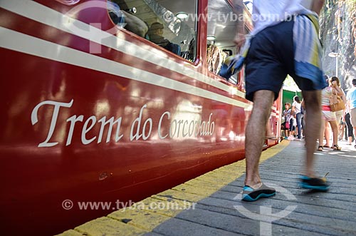  Detail of train - Railway Station of Corcovado  - Rio de Janeiro city - Rio de Janeiro state (RJ) - Brazil