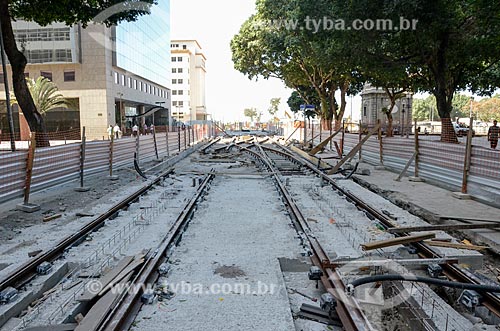  Works for implementation of the VLT (light rail Vehicle) on XV de Novembro square  - Rio de Janeiro city - Rio de Janeiro state (RJ) - Brazil