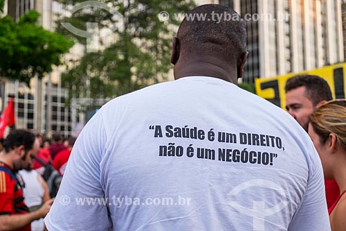  Manifestation in favor of President Dilma Rousseff during the voting on the admissibility of impeachment in the Chamber of Deputies  - Sao Paulo city - Sao Paulo state (SP) - Brazil