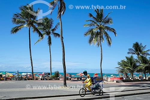  Bike lane - Boa Viagem Beach waterfront  - Recife city - Pernambuco state (PE) - Brazil