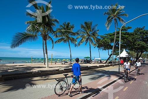  Bike lane - Boa Viagem Beach waterfront  - Recife city - Pernambuco state (PE) - Brazil