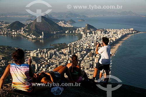  View of Rodrigo de Freitas Lagoon from Morro Dois Irmaos (Two Brothers Mountain)  - Rio de Janeiro city - Rio de Janeiro state (RJ) - Brazil