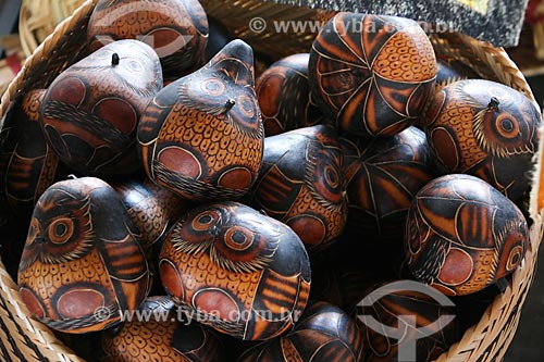  Detail of crafts in wood  - Parintins city - Amazonas state (AM) - Brazil