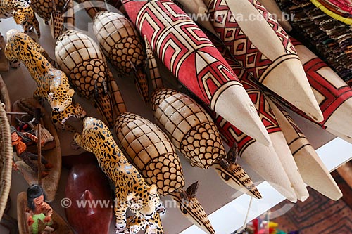  Detail of crafts in wood  - Parintins city - Amazonas state (AM) - Brazil