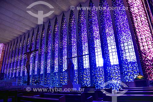  Inside of Dom Bosco Sanctuary  - Brasilia city - Distrito Federal (Federal District) (DF) - Brazil