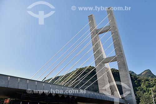  Cable-stayed bridge in line 4 of the Rio Subway  - Rio de Janeiro city - Rio de Janeiro state (RJ) - Brazil