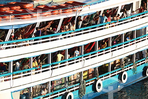  Detail of boat - Negro River  - Manaus city - Amazonas state (AM) - Brazil