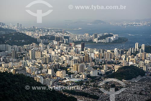  View of Botafogo neighborhood during trail of Cabritos Mountain (Kid Goat Mountain)  - Rio de Janeiro city - Rio de Janeiro state (RJ) - Brazil