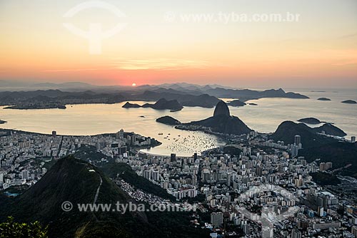  View of the Guanabara Bay and the Sugar Loaf from Christ the Redeemer mirante  - Rio de Janeiro city - Rio de Janeiro state (RJ) - Brazil