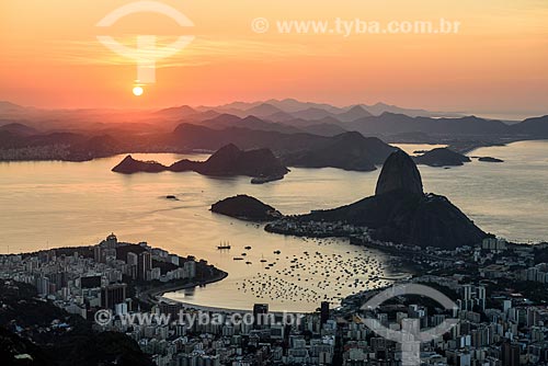  View of the Guanabara Bay and the Sugar Loaf from Christ the Redeemer mirante  - Rio de Janeiro city - Rio de Janeiro state (RJ) - Brazil
