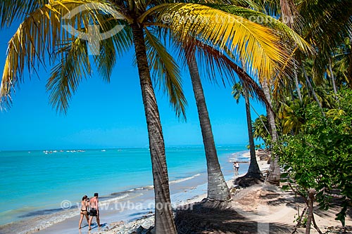  Bathers - Xareu Beach waterfront  - Maragogi city - Alagoas state (AL) - Brazil