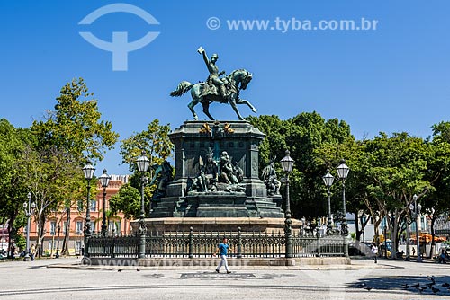  Equestrian statue of Dom Pedro I (1862) - Tiradentes Square  - Rio de Janeiro city - Rio de Janeiro state (RJ) - Brazil