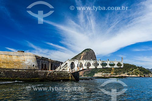  Tamandare da Laje Fort (1555) - Guanabara Bay with the Sugar Loaf in the background  - Rio de Janeiro city - Rio de Janeiro state (RJ) - Brazil