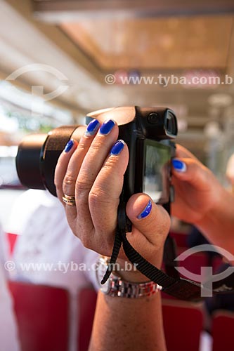  Detail of photographing tourist  - Aix-en-Provence city - Alpes-de-Haute-Provence department - France