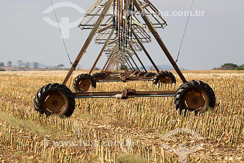  Central pivot  irrigation - sugarcane plantation near to Itaberai city  - Itaberai city - Goias state (GO) - Brazil