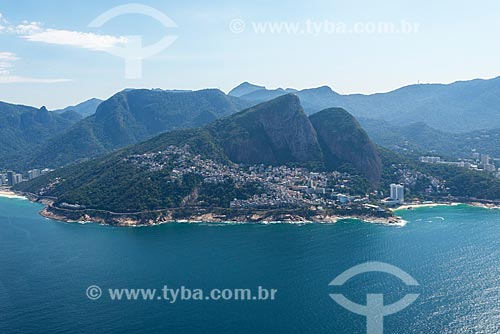  Aerial photo of the Vidigal Slum  - Rio de Janeiro city - Rio de Janeiro state (RJ) - Brazil