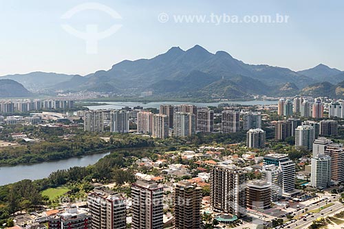  Aerial photo of the Marapendi Lagoon  - Rio de Janeiro city - Rio de Janeiro state (RJ) - Brazil