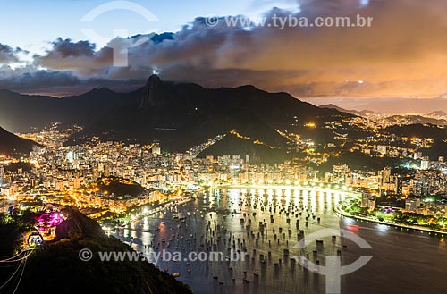 View of the Botafogo Bay from Urca Mountain  - Rio de Janeiro city - Rio de Janeiro state (RJ) - Brazil