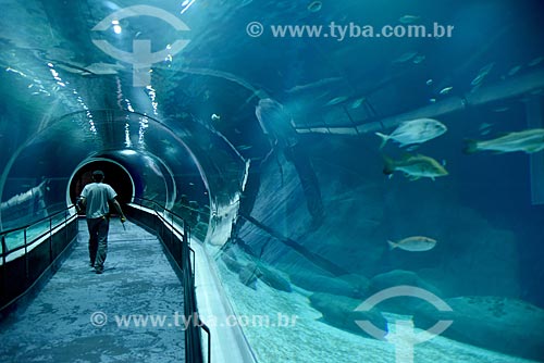  Tunnel inside of AquaRio - marine aquarium of the city of Rio de Janeiro  - Rio de Janeiro city - Rio de Janeiro state (RJ) - Brazil