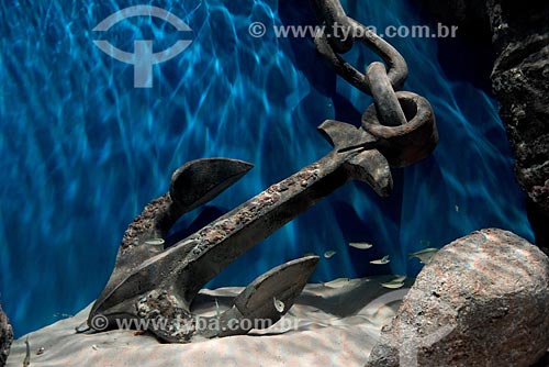  Ornament anchor - AquaRio - marine aquarium of the city of Rio de Janeiro  - Rio de Janeiro city - Rio de Janeiro state (RJ) - Brazil