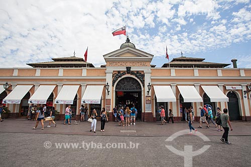  Facade of the Santiago Central Market  - Santiago city - Santiago Province - Chile