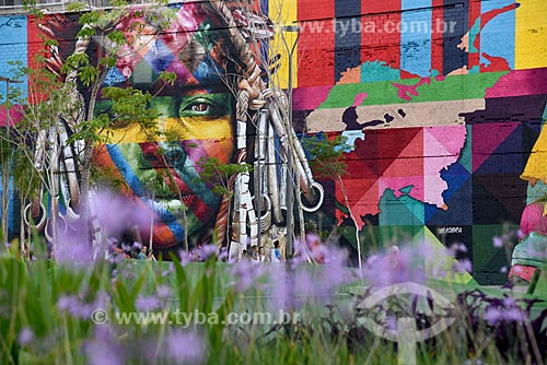  Detail of the Ethnicities Wall - Olympic Boulevard  - Rio de Janeiro city - Rio de Janeiro state (RJ) - Brazil