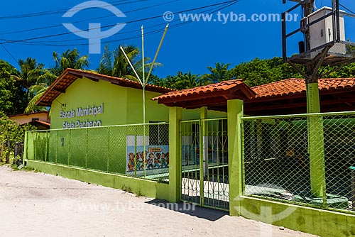  Facade of the Stela Pacheco Municipal School - Velha Boipeba village  - Cairu city - Bahia state (BA) - Brazil