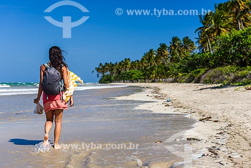  Bather - Bainema Beach waterfront  - Cairu city - Bahia state (BA) - Brazil