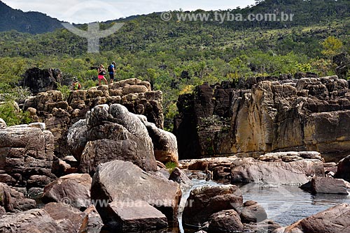  Vew of the Preto River near to Canyon 2 - Chapada dos Veadeiros National Park  - Alto Paraiso de Goias city - Goias state (GO) - Brazil