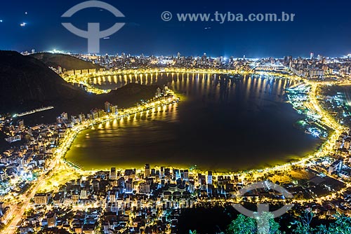  View of Rodrigo de Freitas Lagoon from mirante of the Christ the Redeemer  - Rio de Janeiro city - Rio de Janeiro state (RJ) - Brazil