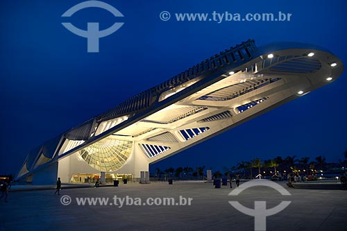  Amanha Museum (Museum of Tomorrow) at dusk  - Rio de Janeiro city - Rio de Janeiro state (RJ) - Brazil