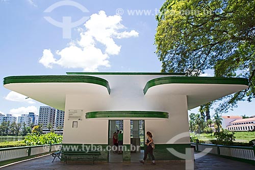  Entrance of the Vichy Fountain - Aguas de Sao Lourenço Park  - Sao Lourenco city - Minas Gerais state (MG) - Brazil