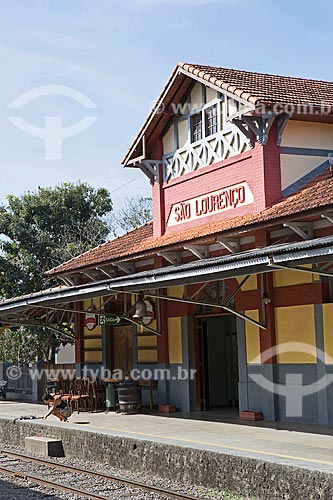  Facade of the Sao Lourenco Train Station  - Sao Lourenco city - Minas Gerais state (MG) - Brazil