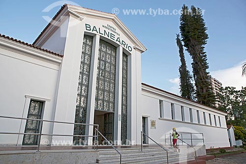  Facade of the Center hydrotherapeutic Balneario - Aguas de Sao Lourenco Park  - Sao Lourenco city - Minas Gerais state (MG) - Brazil