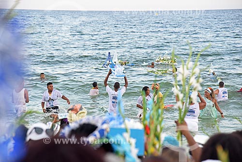  Boats with offerings to Yemanja Festival of Yemanja - Copacabana Beach  - Rio de Janeiro city - Rio de Janeiro state (RJ) - Brazil