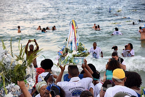  Boats with offerings to Yemanja Festival of Yemanja - Copacabana Beach  - Rio de Janeiro city - Rio de Janeiro state (RJ) - Brazil