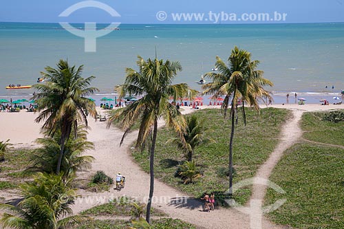  View of the Cabo Branco Beach waterfront  - Joao Pessoa city - Paraiba state (PB) - Brazil