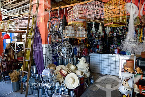  Entrance of store - Public Market of Monteiro  - Monteiro city - Paraiba state (PB) - Brazil