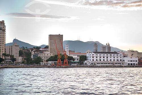  View of Rio de Janeiro city waterfront from Amanha Museum (Museum of Tomorrow) during the sunset  - Rio de Janeiro city - Rio de Janeiro state (RJ) - Brazil