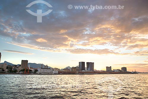  View of Rio de Janeiro city waterfront from Amanha Museum (Museum of Tomorrow) during the sunset  - Rio de Janeiro city - Rio de Janeiro state (RJ) - Brazil