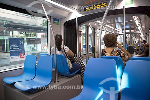  Inside of the Light rail transit  - Rio de Janeiro city - Rio de Janeiro state (RJ) - Brazil