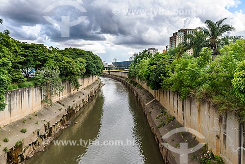  View of Tamanduatei River  - Sao Paulo city - Sao Paulo state (SP) - Brazil